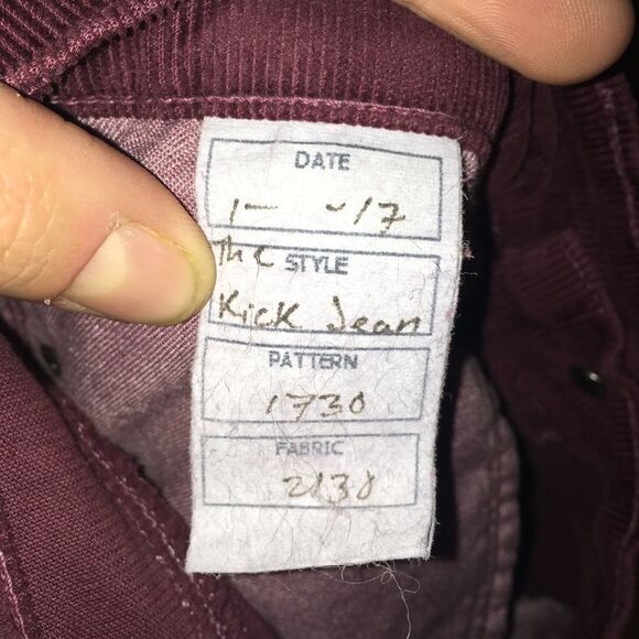 Current/Elliott stiletto cropped corduroy pants - Picture 4 of 6